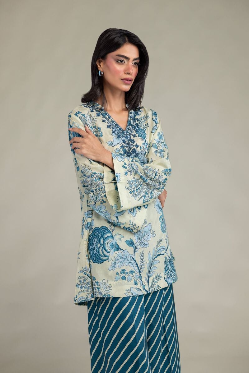 Floral Cambric Kurta