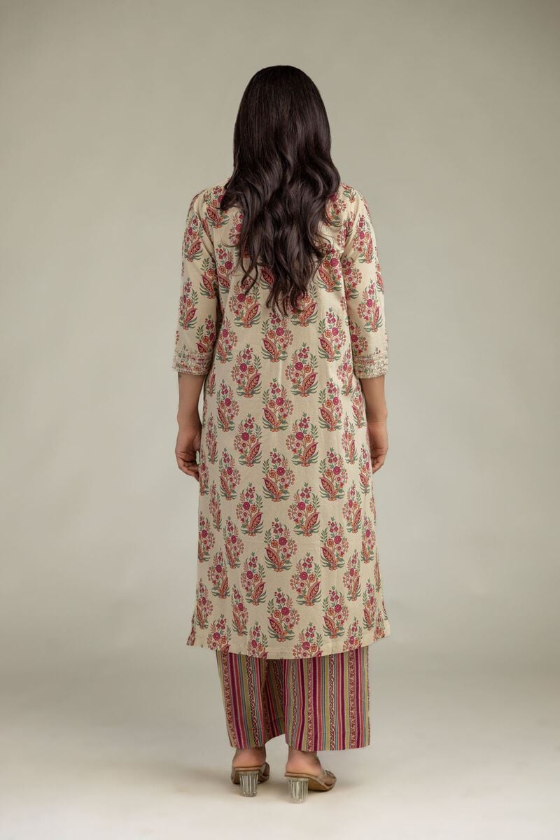 Beige Cambric Kurta