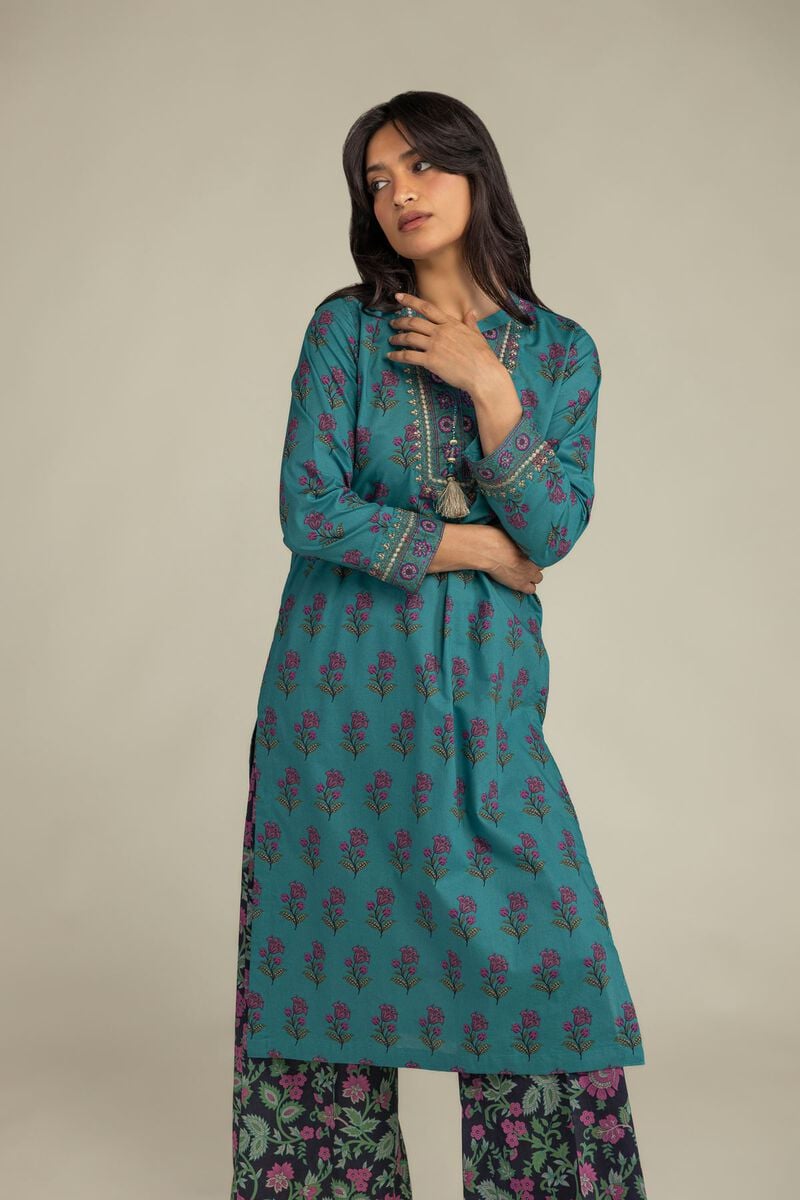 Floral Cambric Kurta