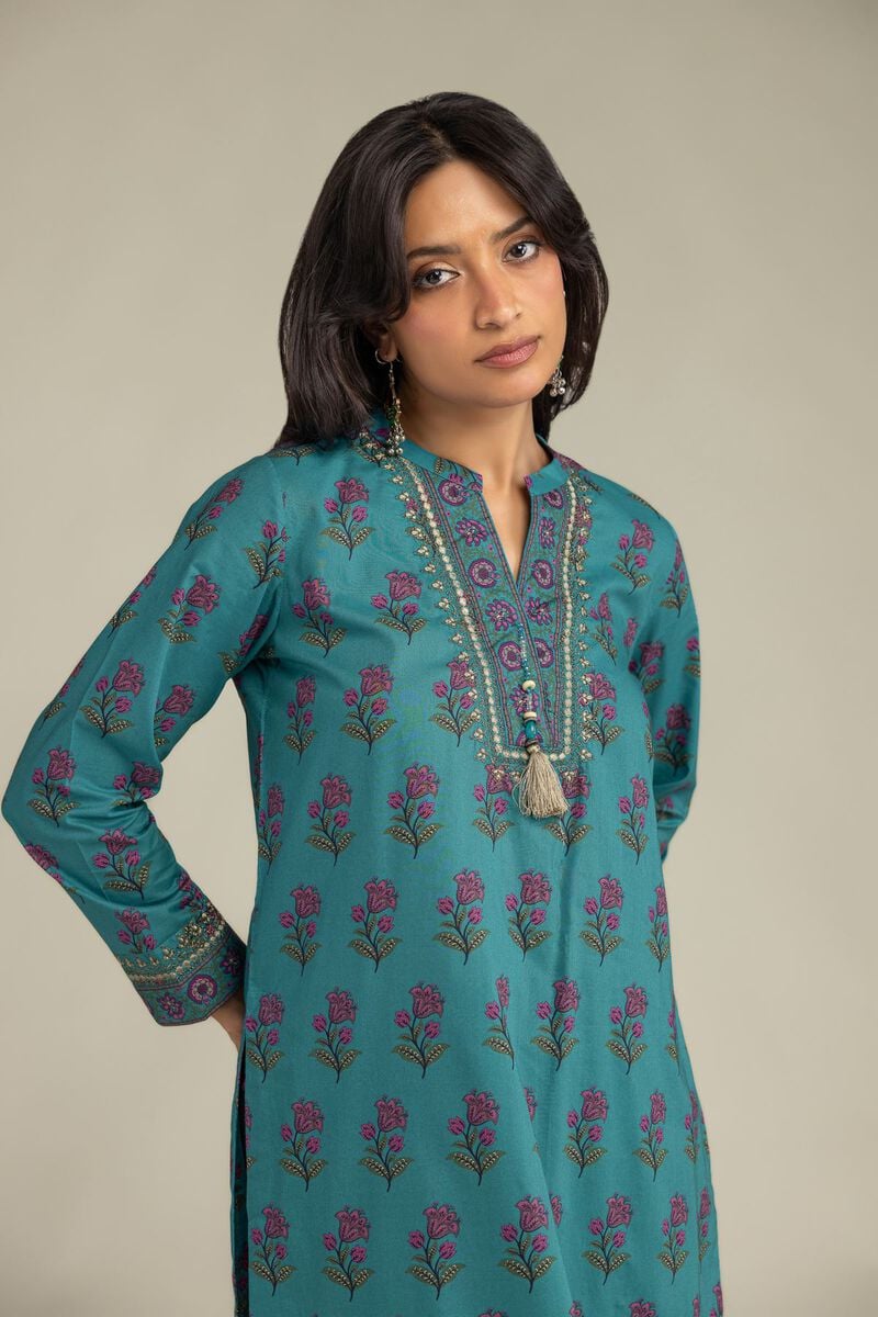 Floral Cambric Kurta
