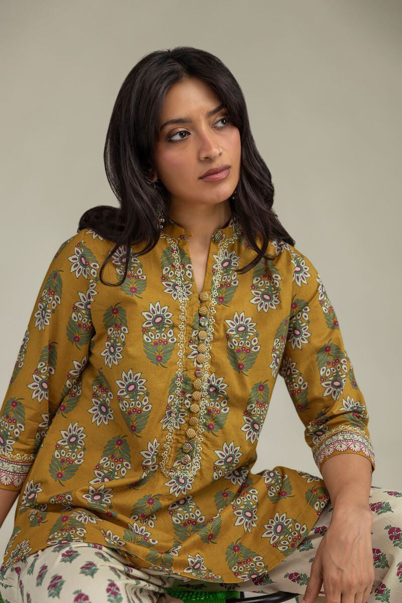 Cambric Floral Kurta