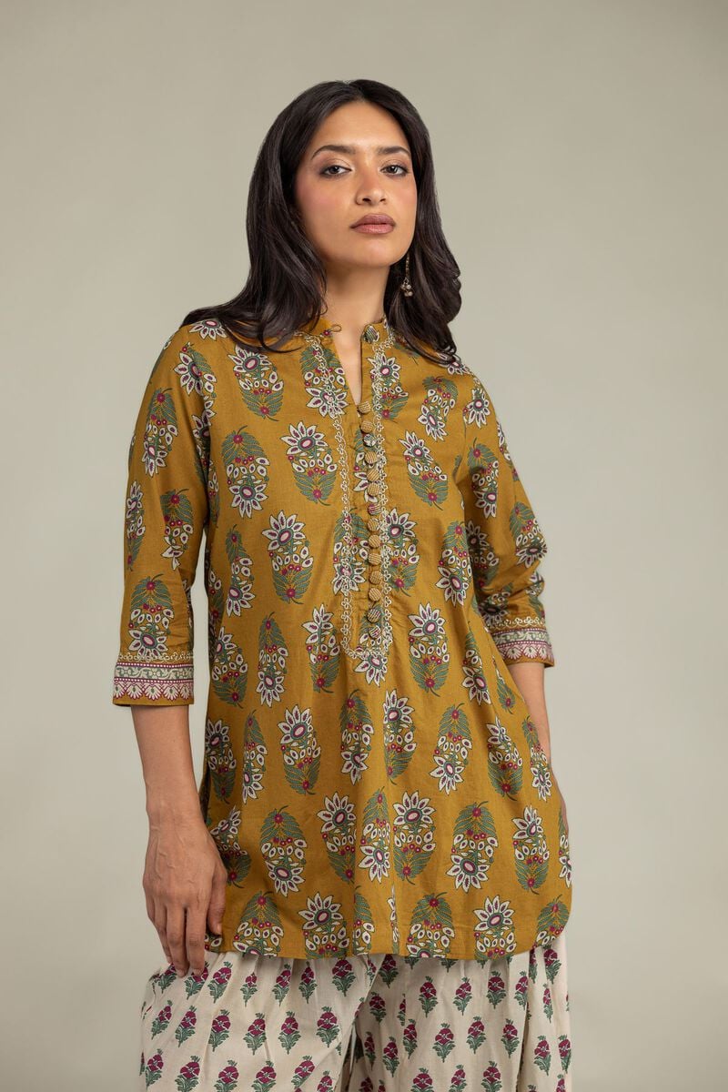 Cambric Floral Kurta
