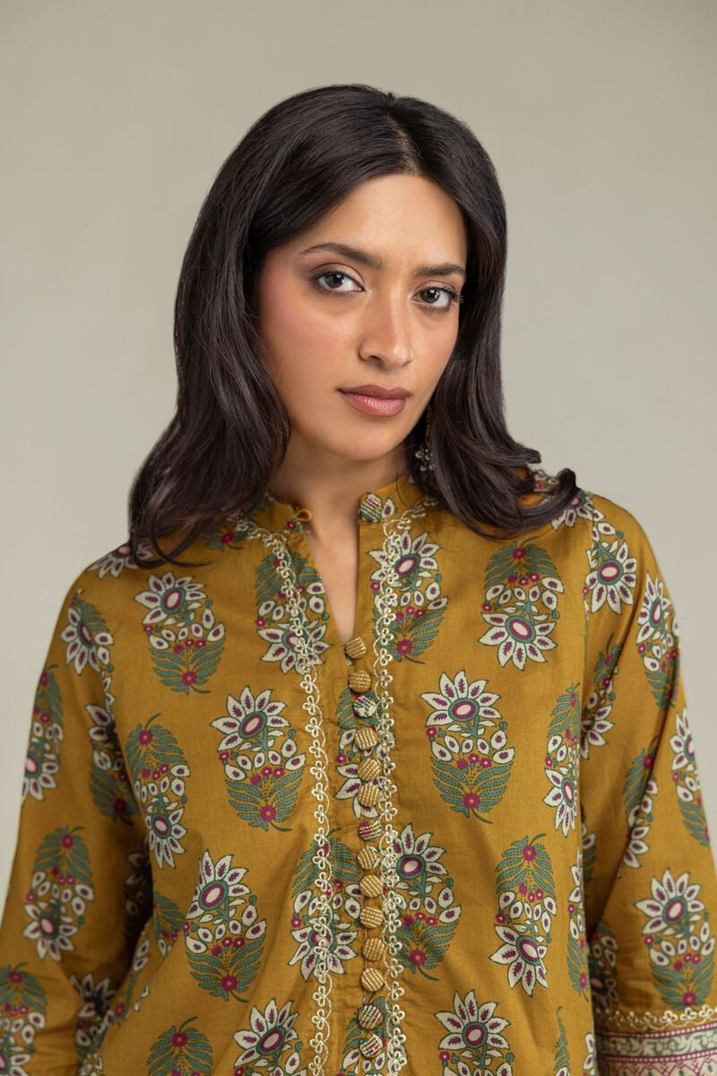 Cambric Floral Kurta