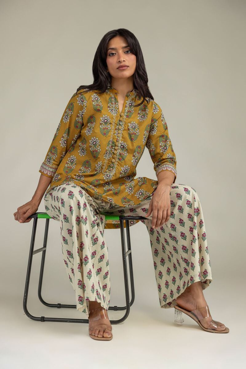 Cambric Floral Kurta