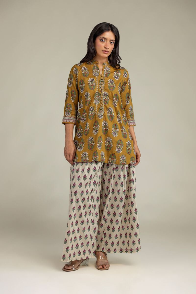 Cambric Floral Kurta