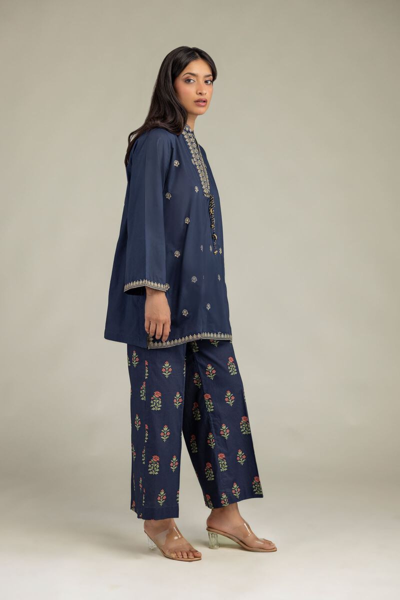 Floral Navy Pants