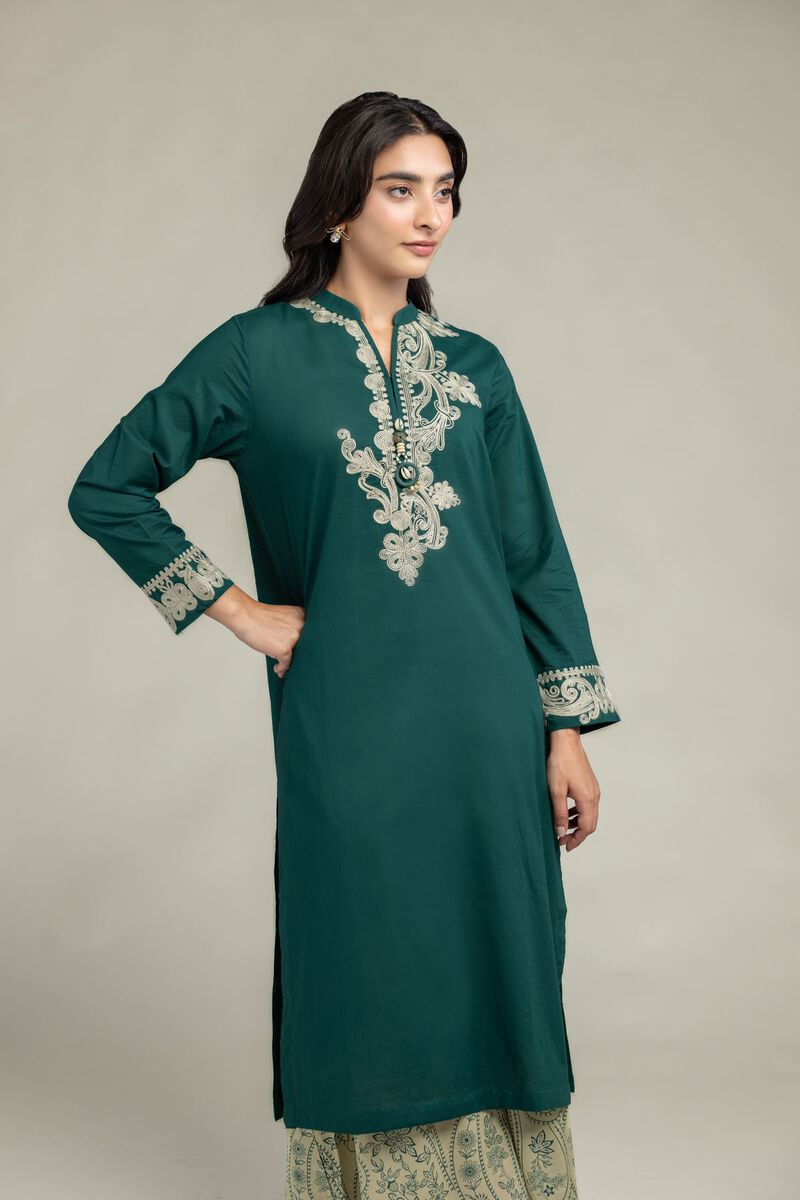 Green Cambric Kurta