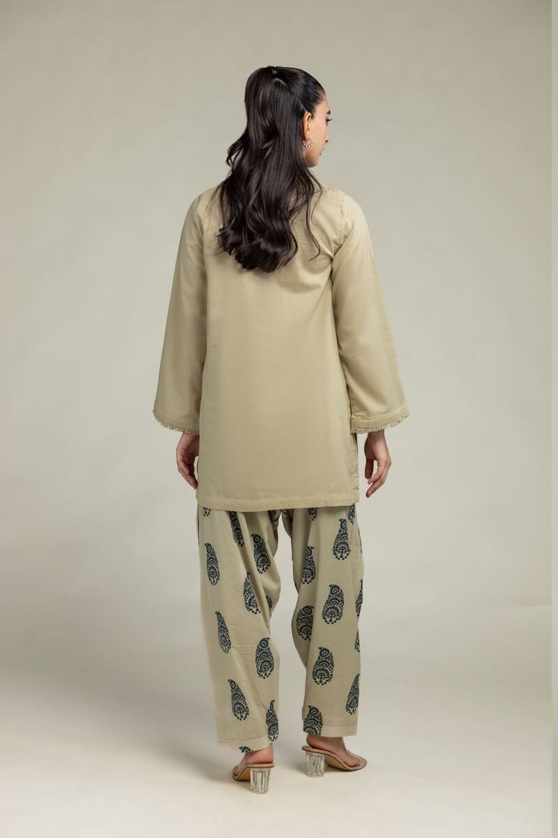 Cambric V-Neck Kurta