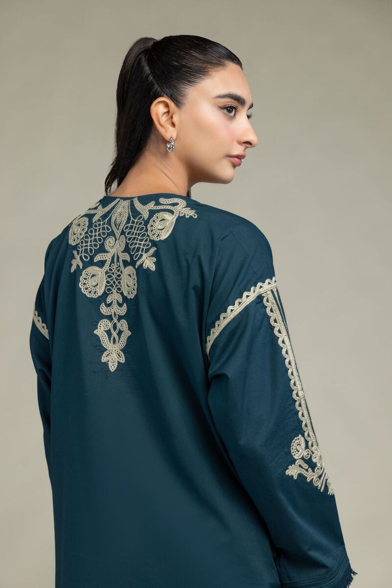 Floral V-Neck Kurta