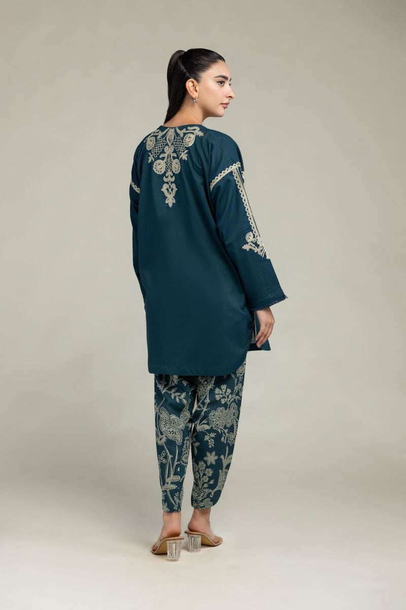 Floral V-Neck Kurta