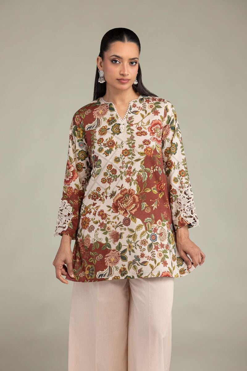 Floral Cambric Kurta