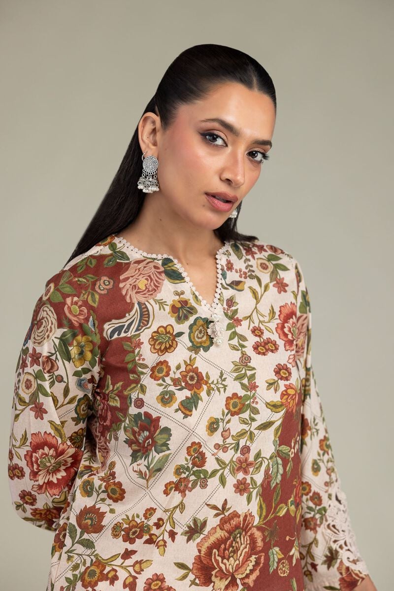 Floral Cambric Kurta