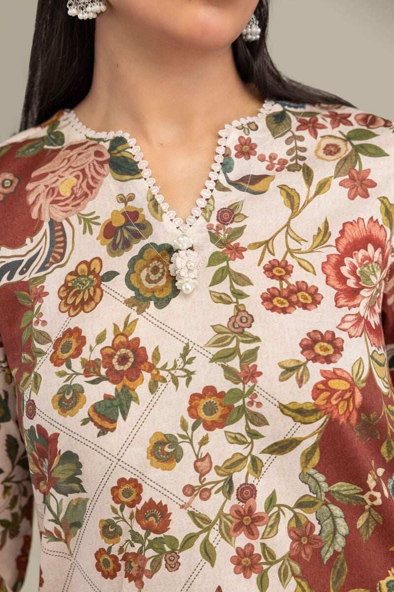 Floral Cambric Kurta
