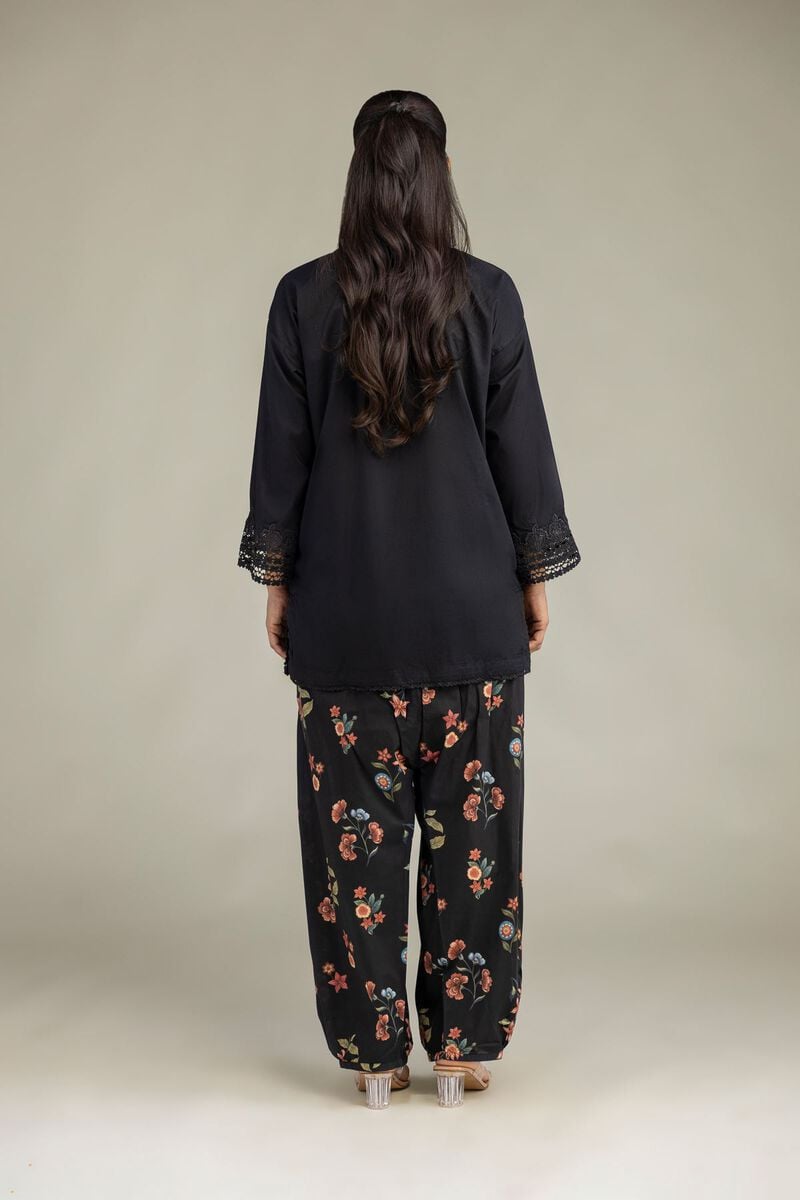 Short Black Kurta