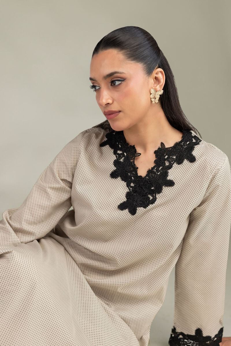 Beige Cambric Kurta