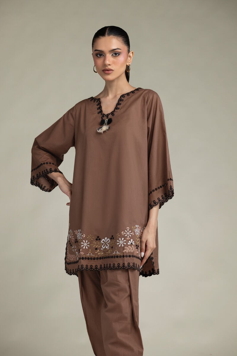 Short Brown Kurta