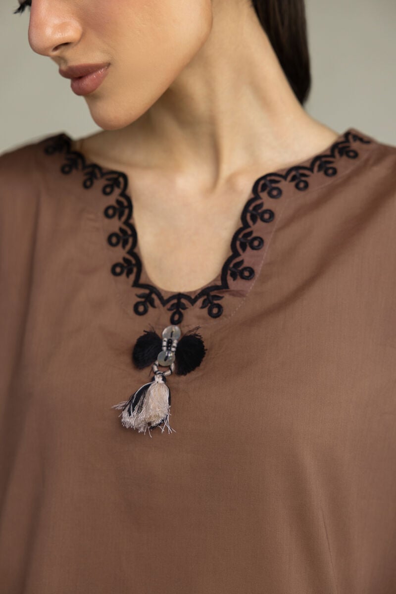 Short Brown Kurta