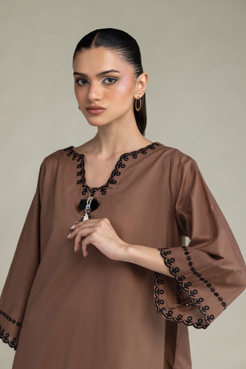 Short Brown Kurta