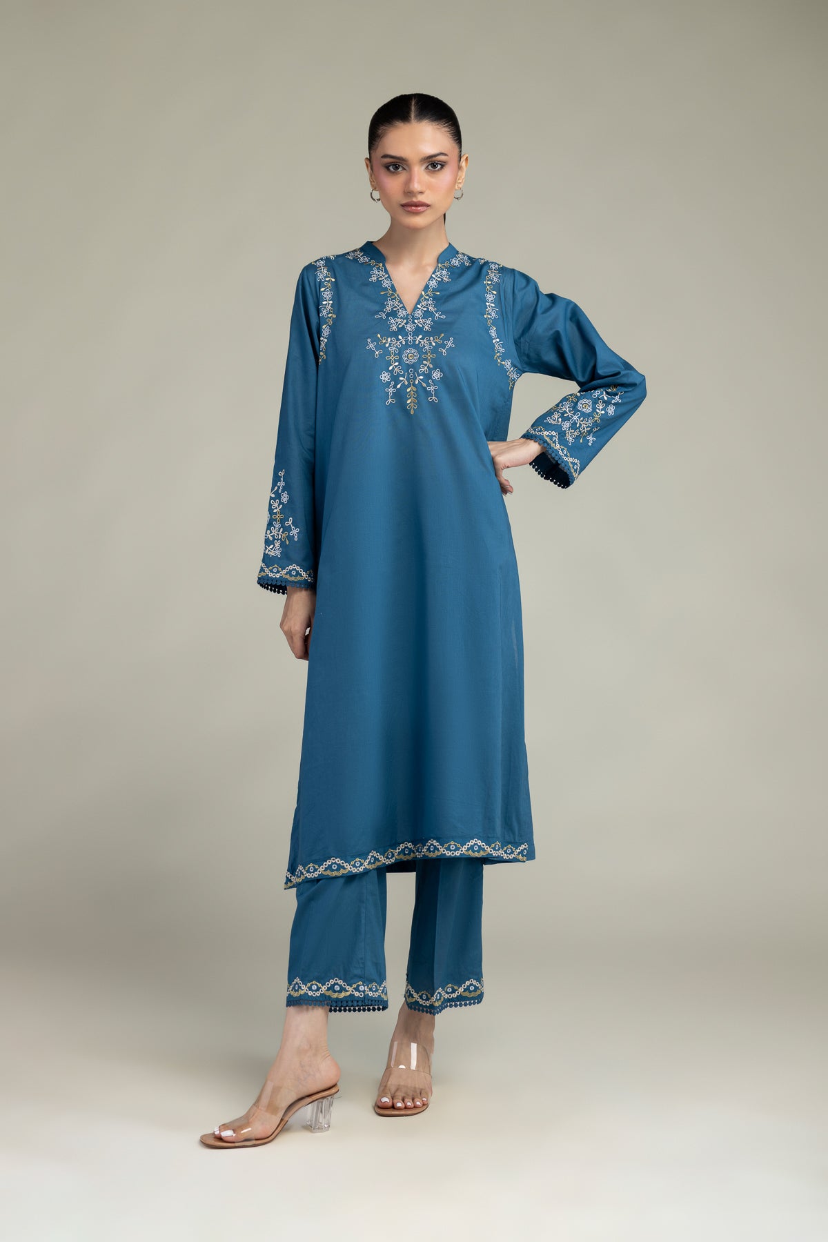 Floral Longline Kurta