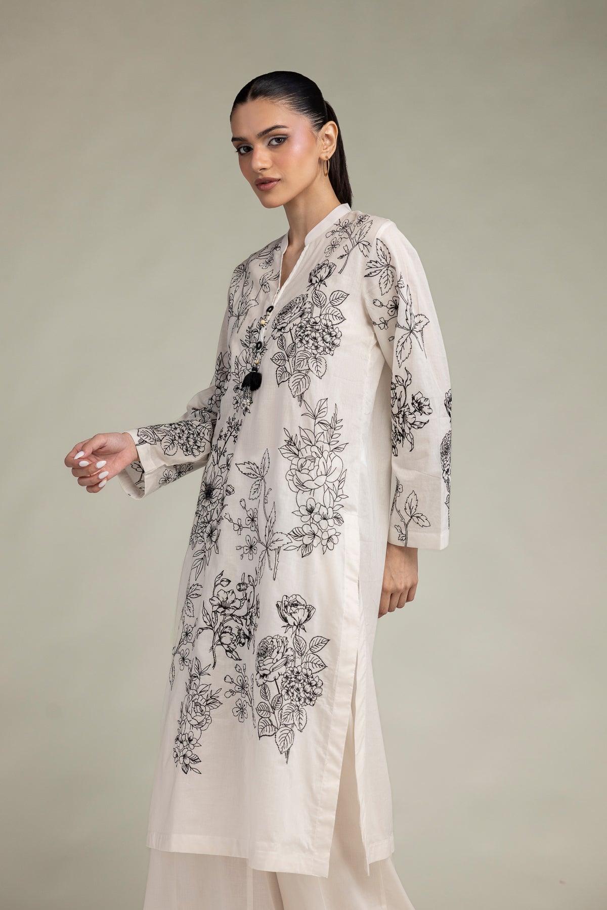 Cambric Longline Kurta
