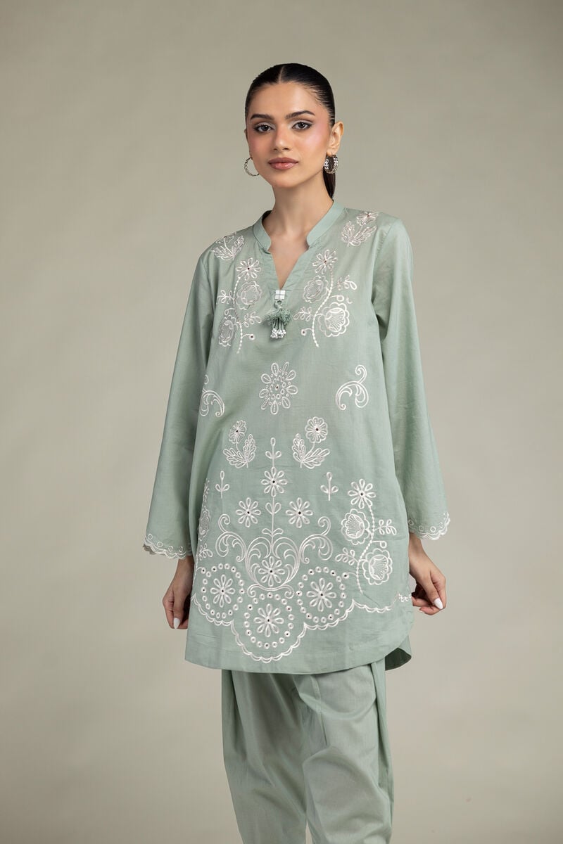 Floral Cambric Kurta