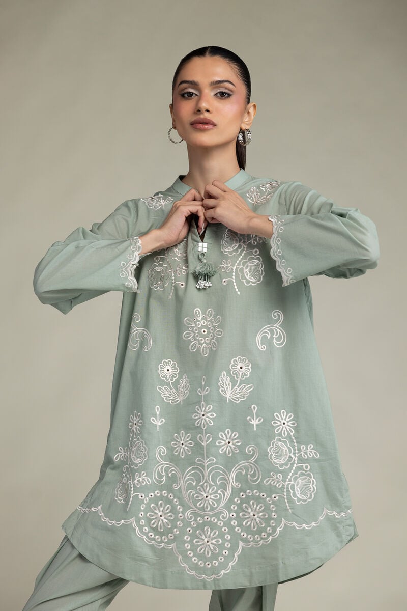 Floral Cambric Kurta