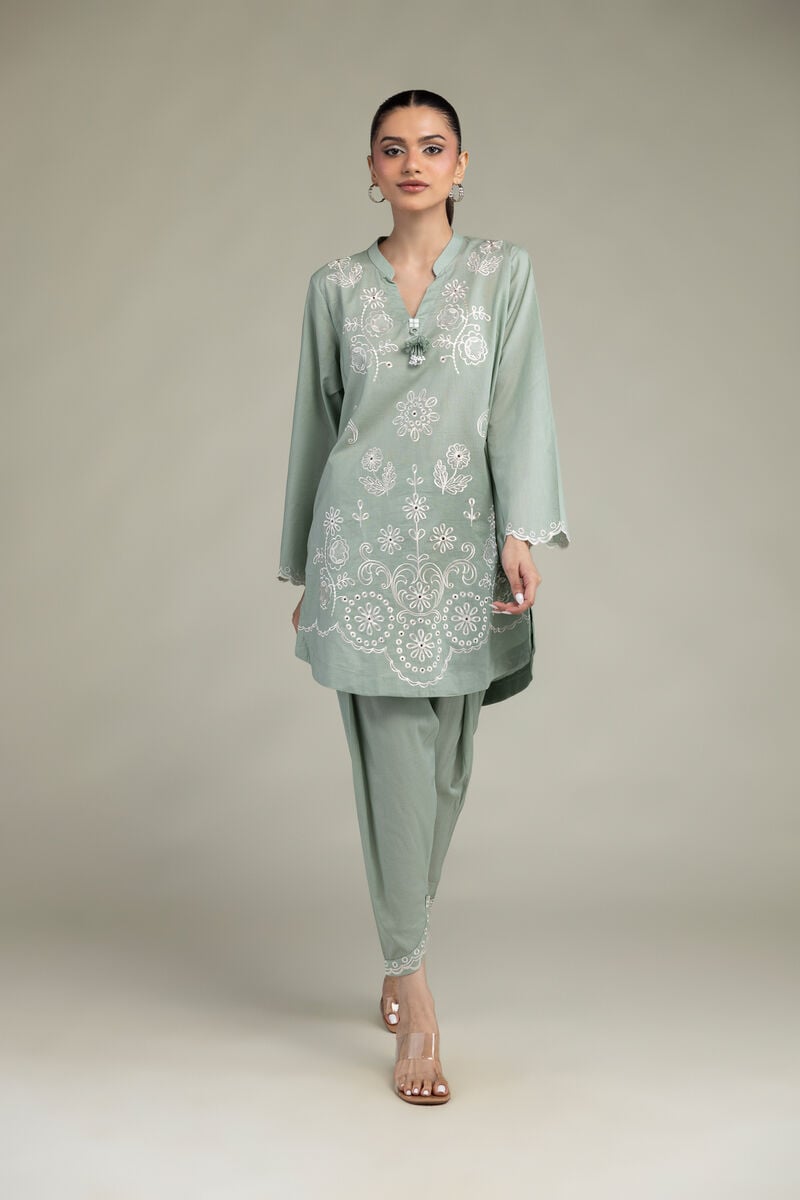 Floral Cambric Kurta