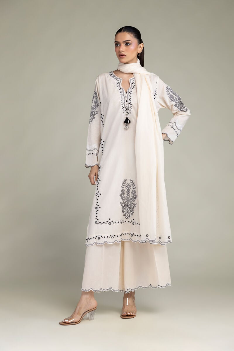 Floral Cambric Kurta