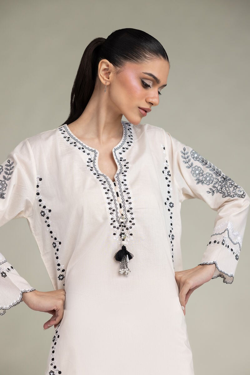 Floral Cambric Kurta