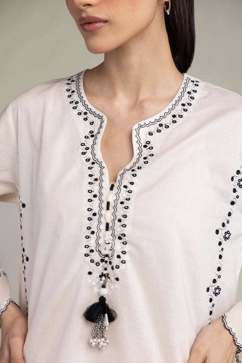 Floral Cambric Kurta