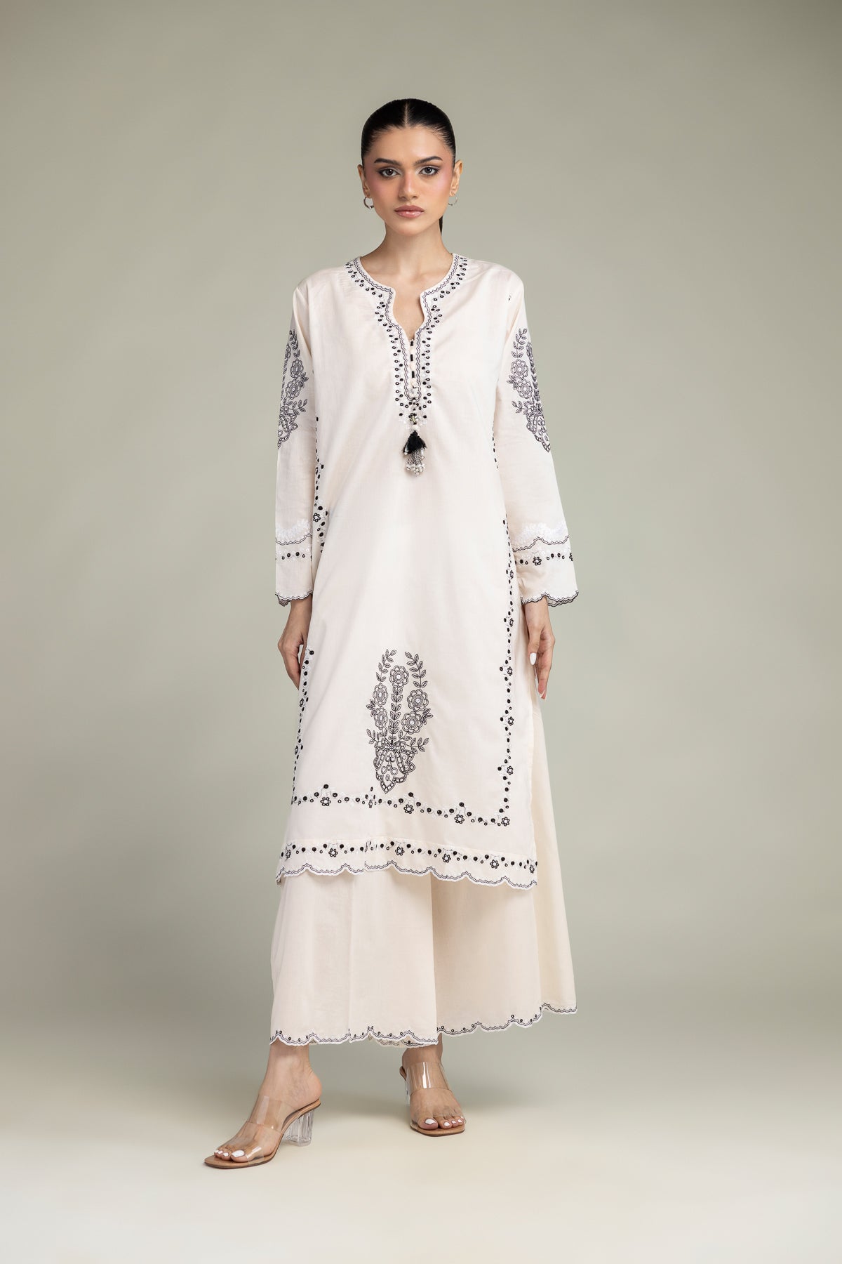 Floral Cambric Kurta