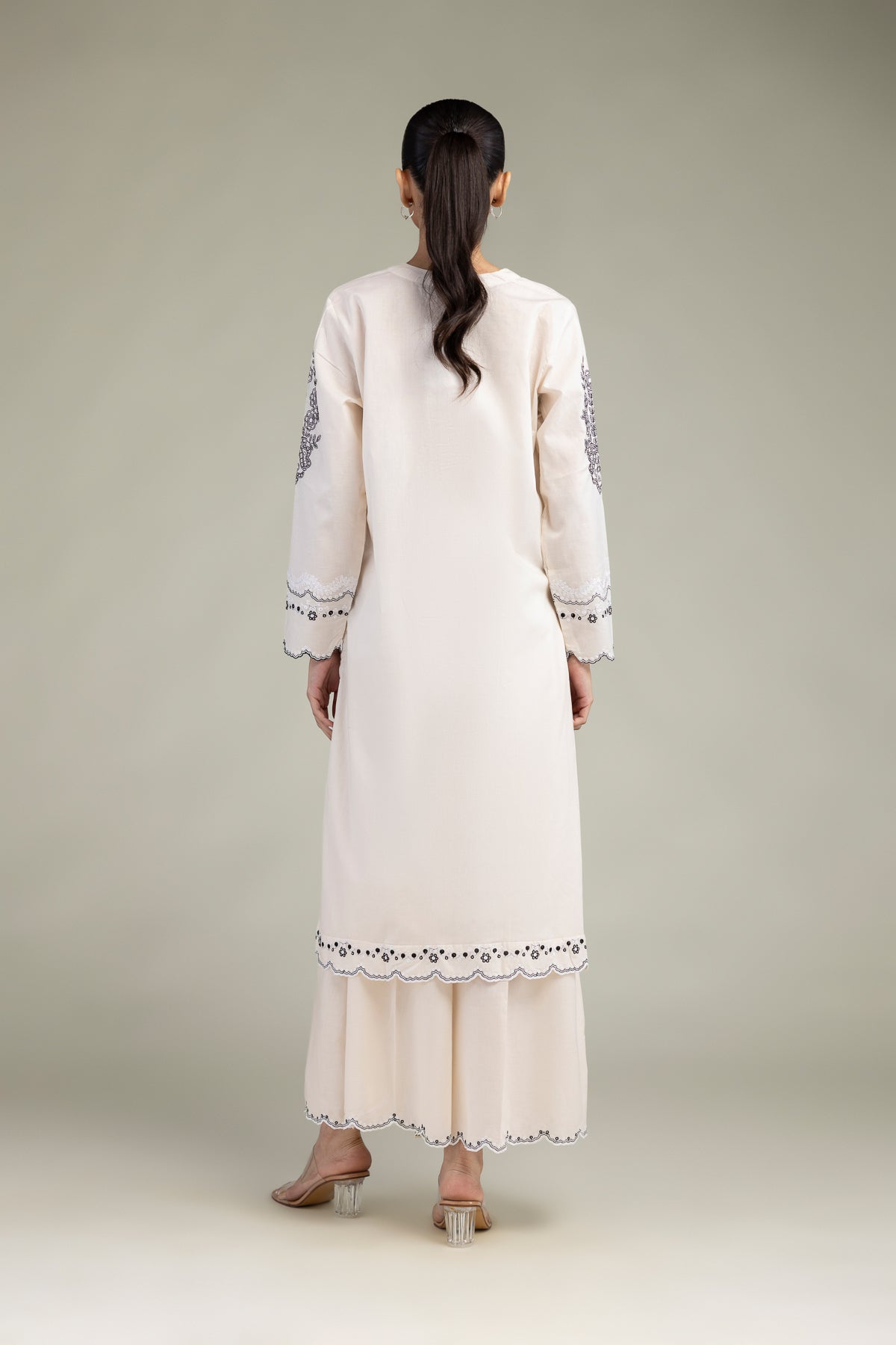 Floral Cambric Kurta