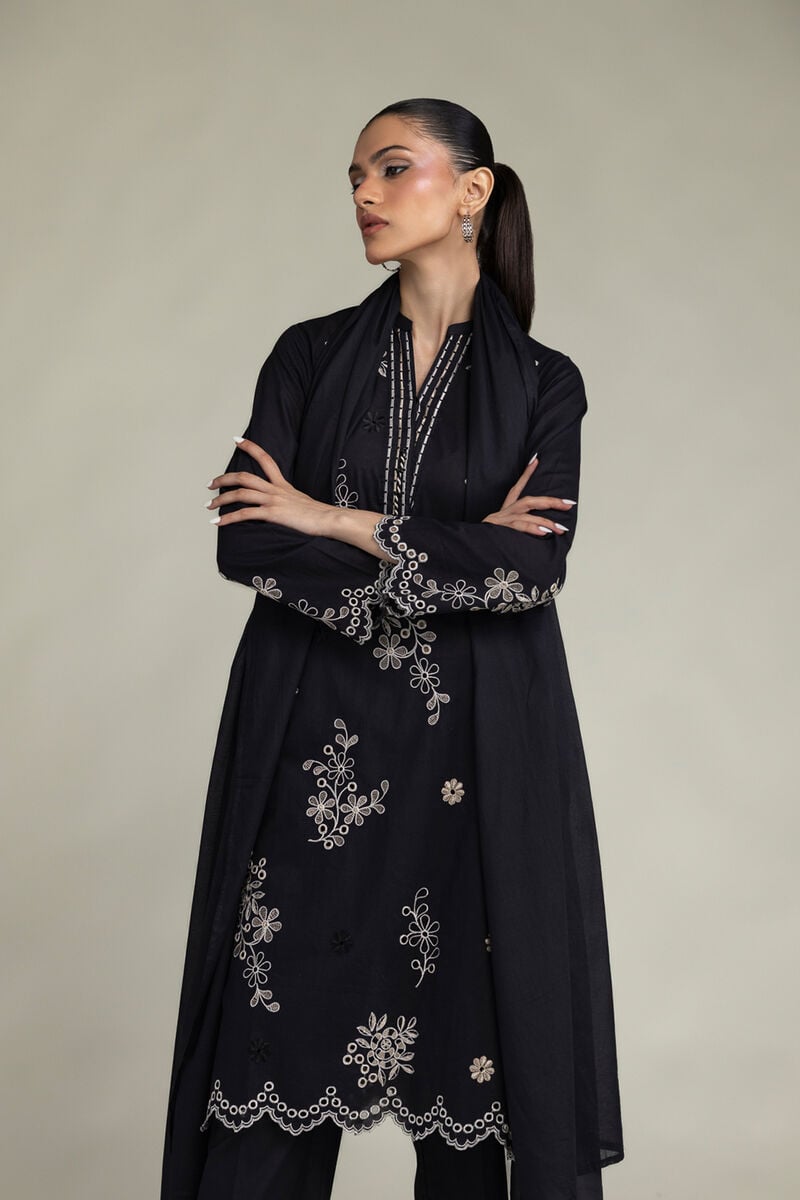 Black Longline Kurta