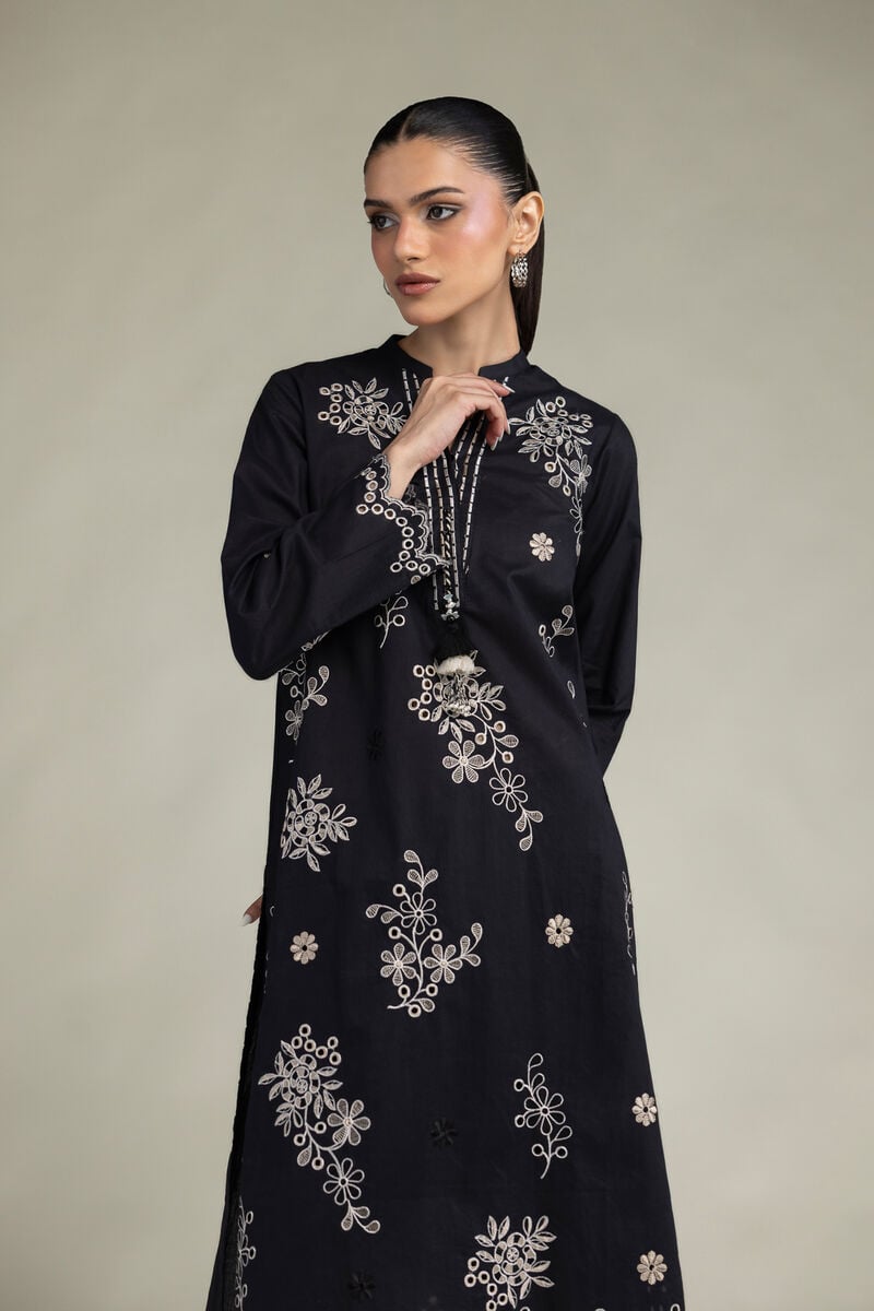 Black Longline Kurta