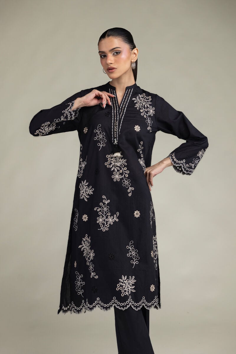 Black Longline Kurta