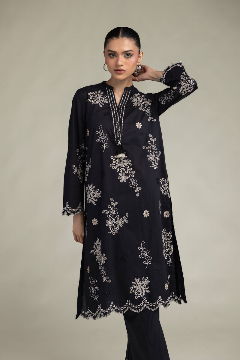 Black Longline Kurta