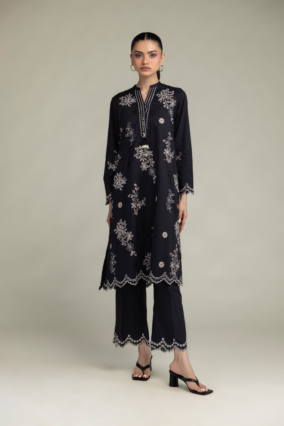 Black Longline Kurta