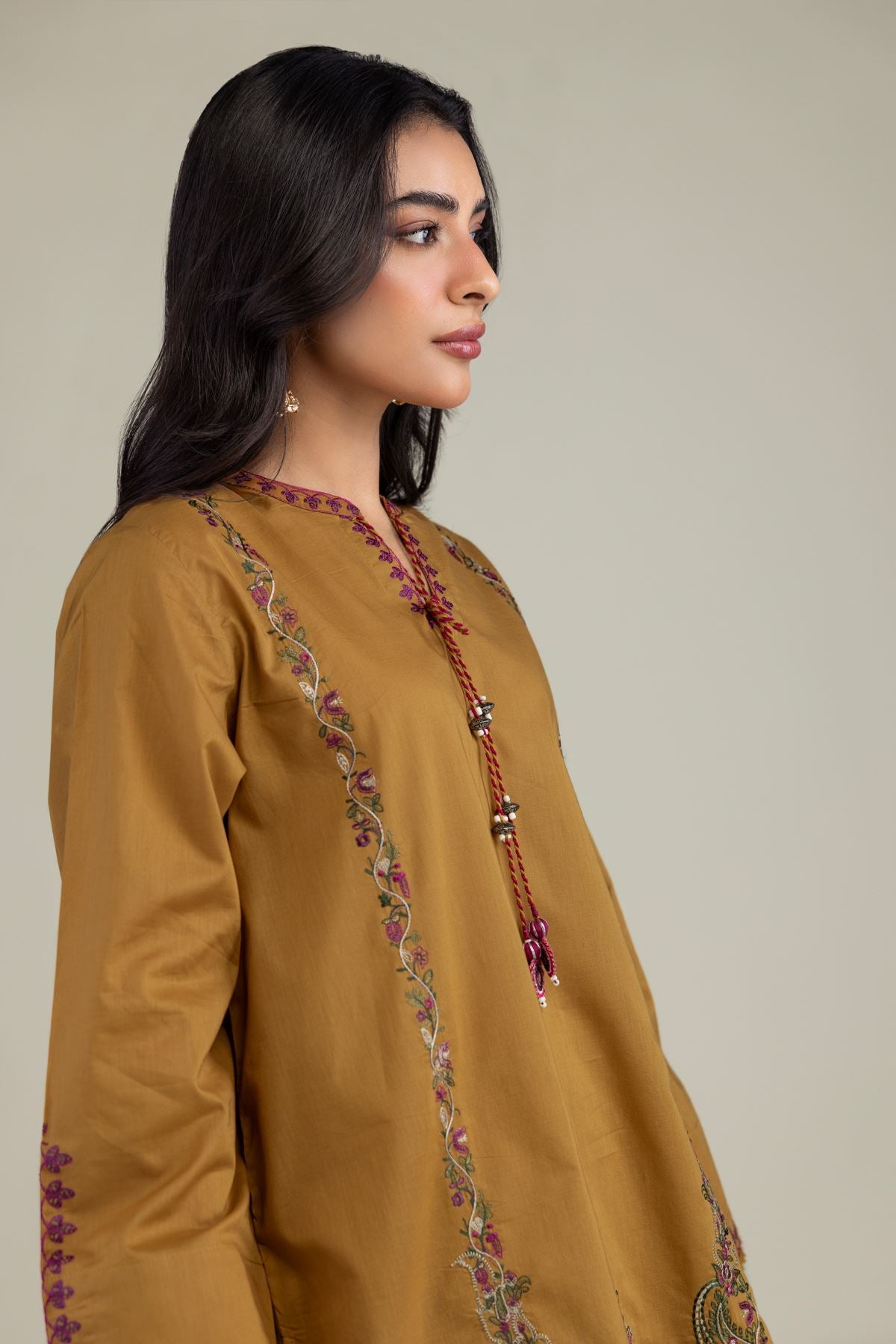 Floral Cambric Kurta