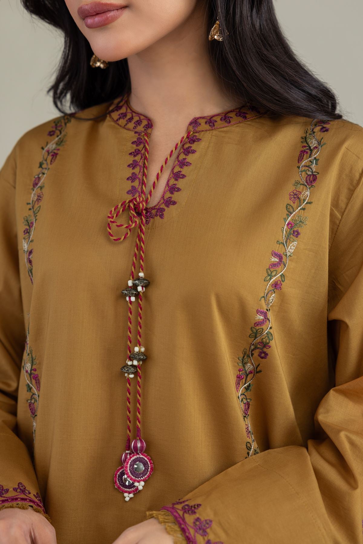 Floral Cambric Kurta