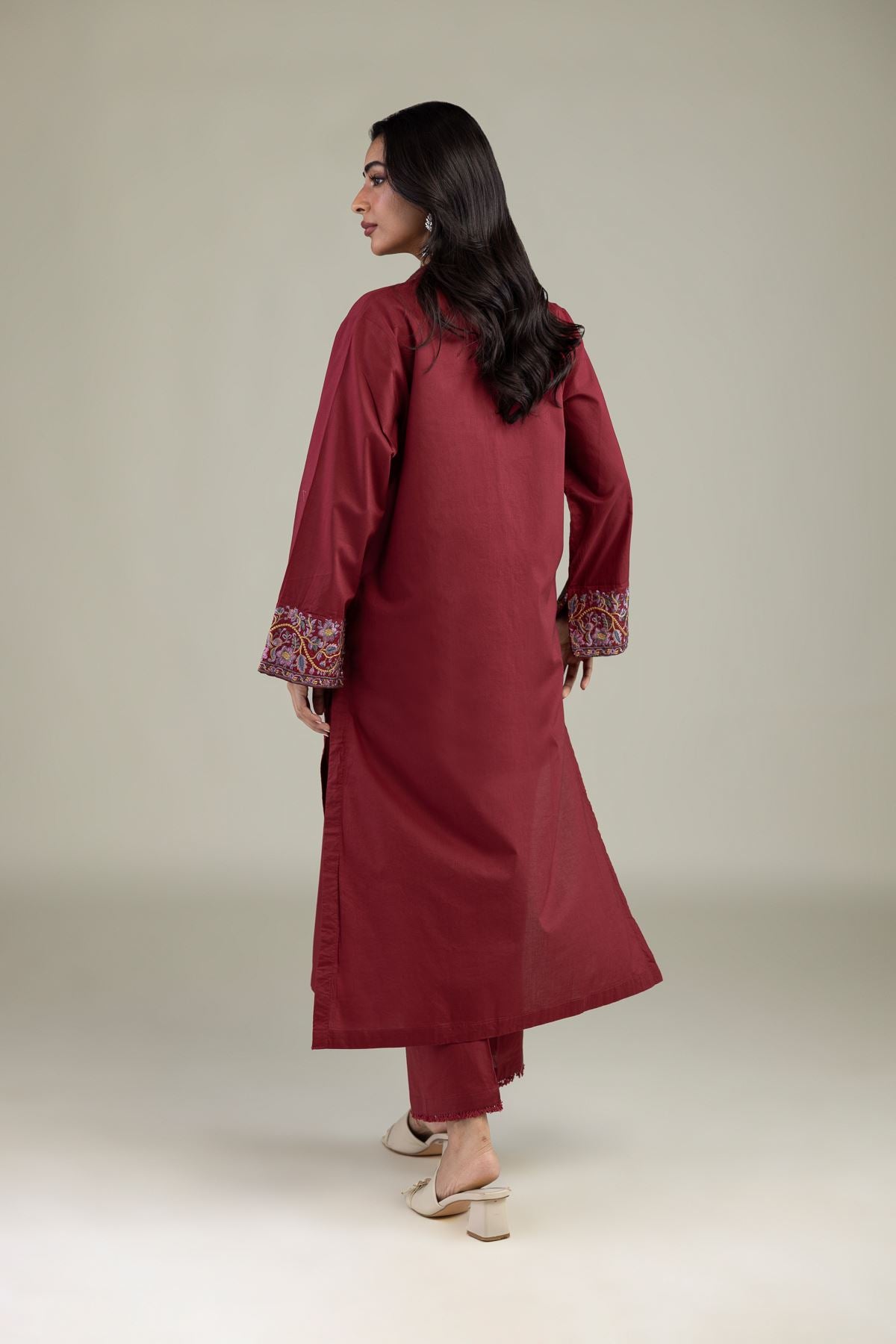 Floral Cambric Kurta