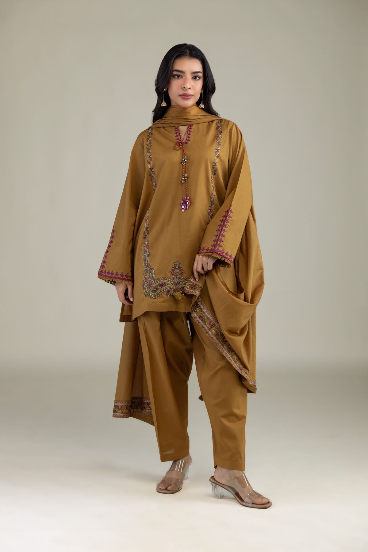 Floral Cambric Kurta