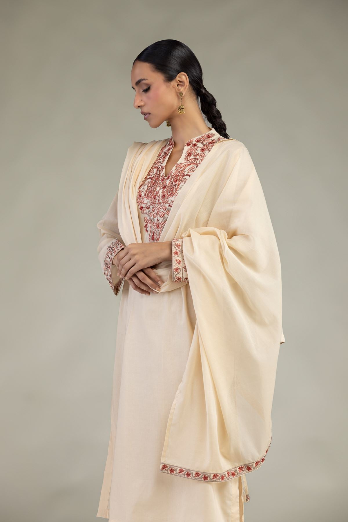 Floral Lawn Dupatta