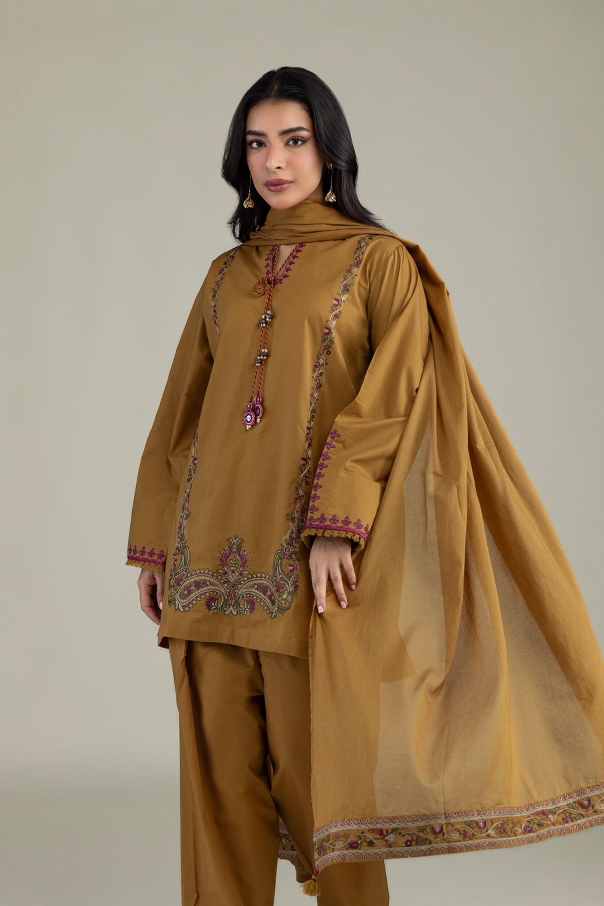 Floral Lawn Dupatta