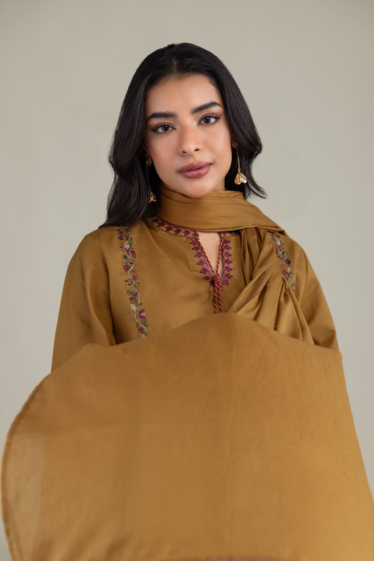Floral Cambric Kurta