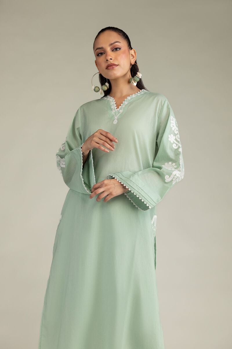 Floral Cambric Kurta
