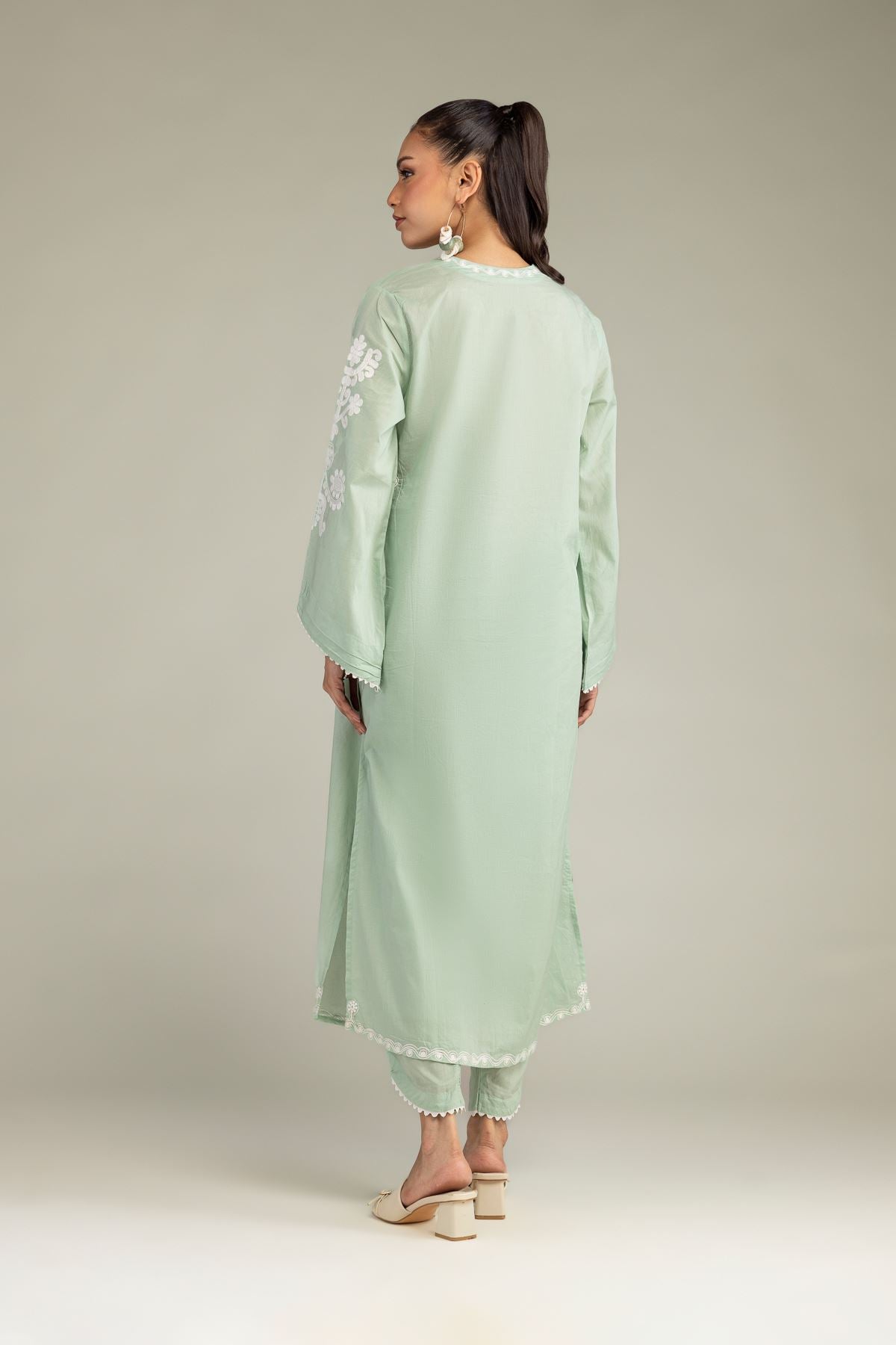 Floral Cambric Kurta