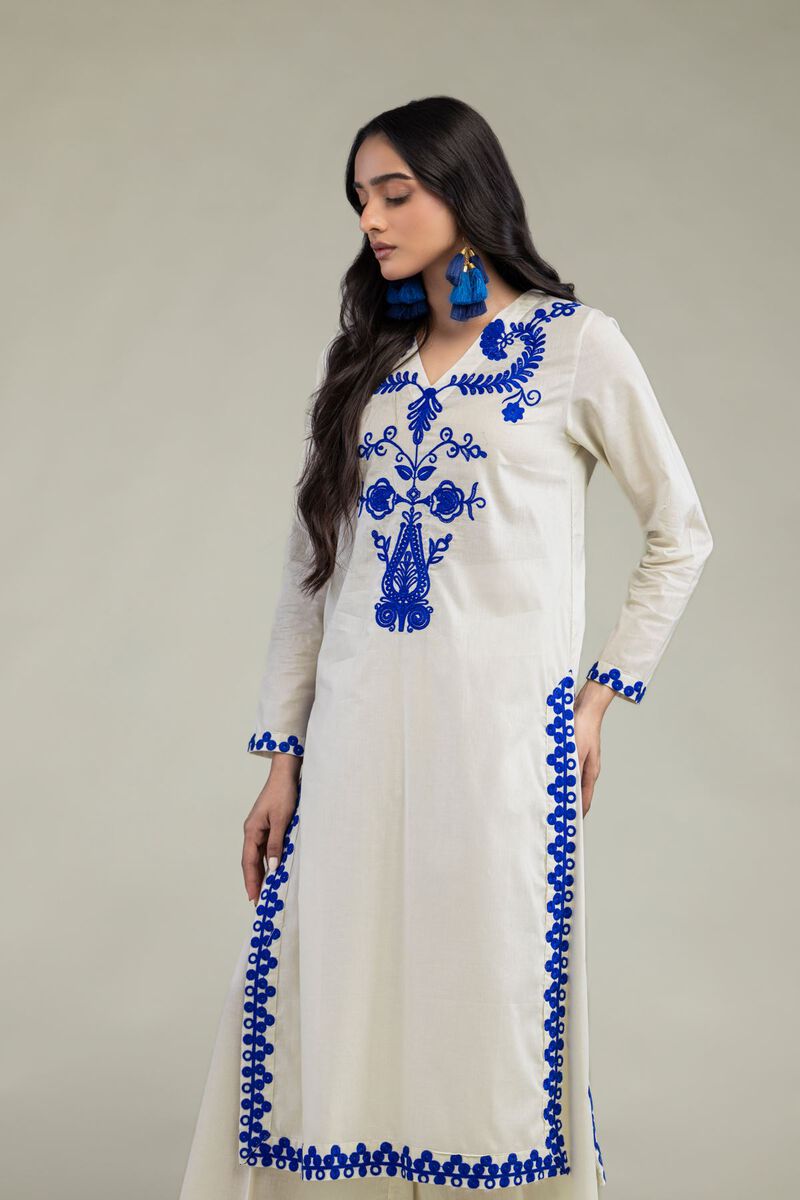 Floral Cambric Kurta