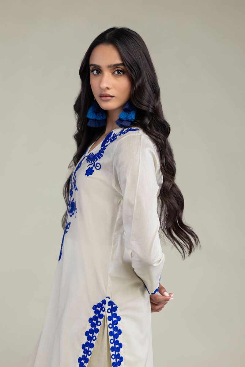 Floral Cambric Kurta