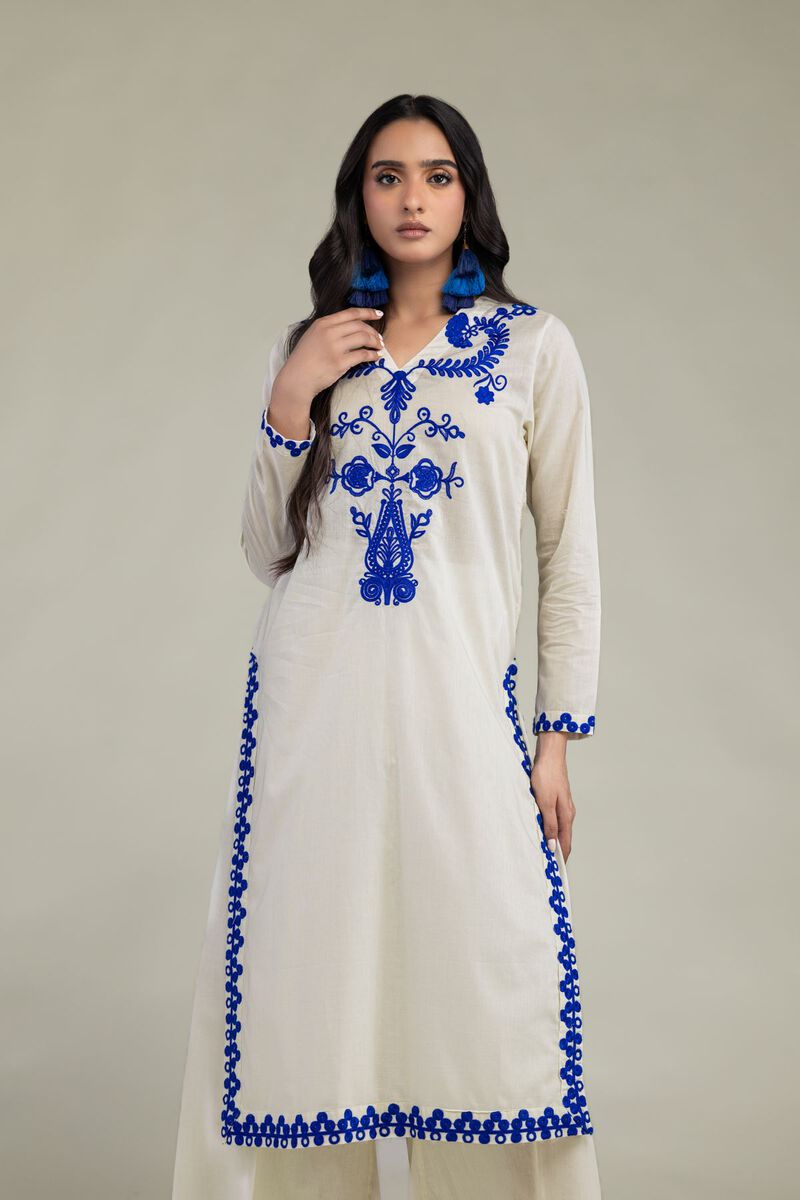 Floral Cambric Kurta