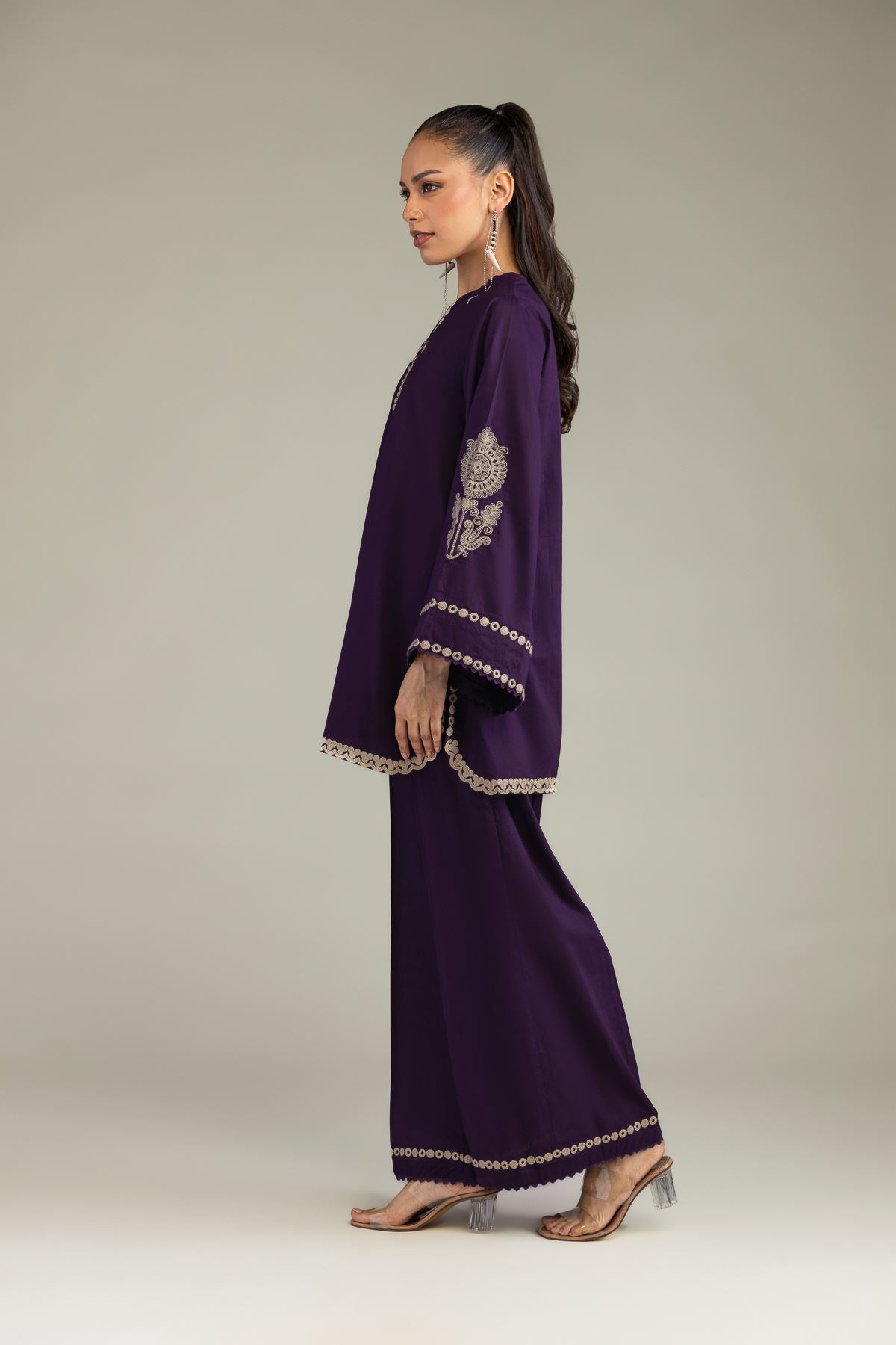 Purple Cambric Pants
